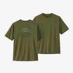 PATAGONIA CAPILENE COOL DAILY GRAPHIC T-SHIRT: MPAX MTB PALO GRN